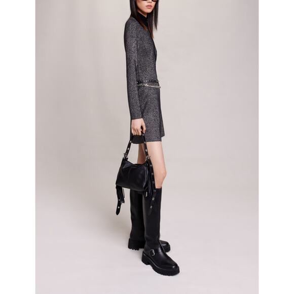 Maje, Short glittery knit dress, MSRP $345 - Picture 3 of 16